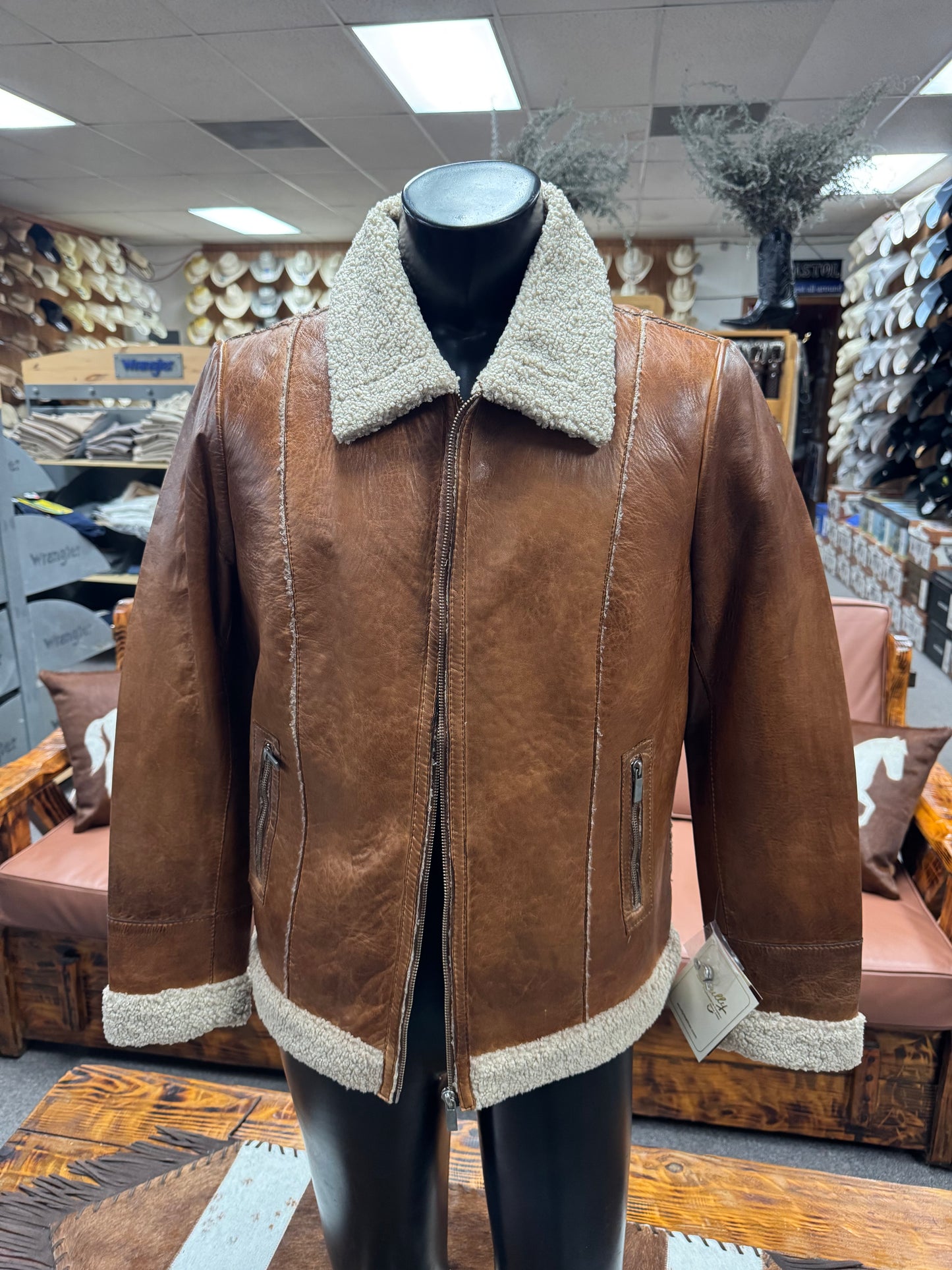 Scully Ladies Front Zip Leather Jacket