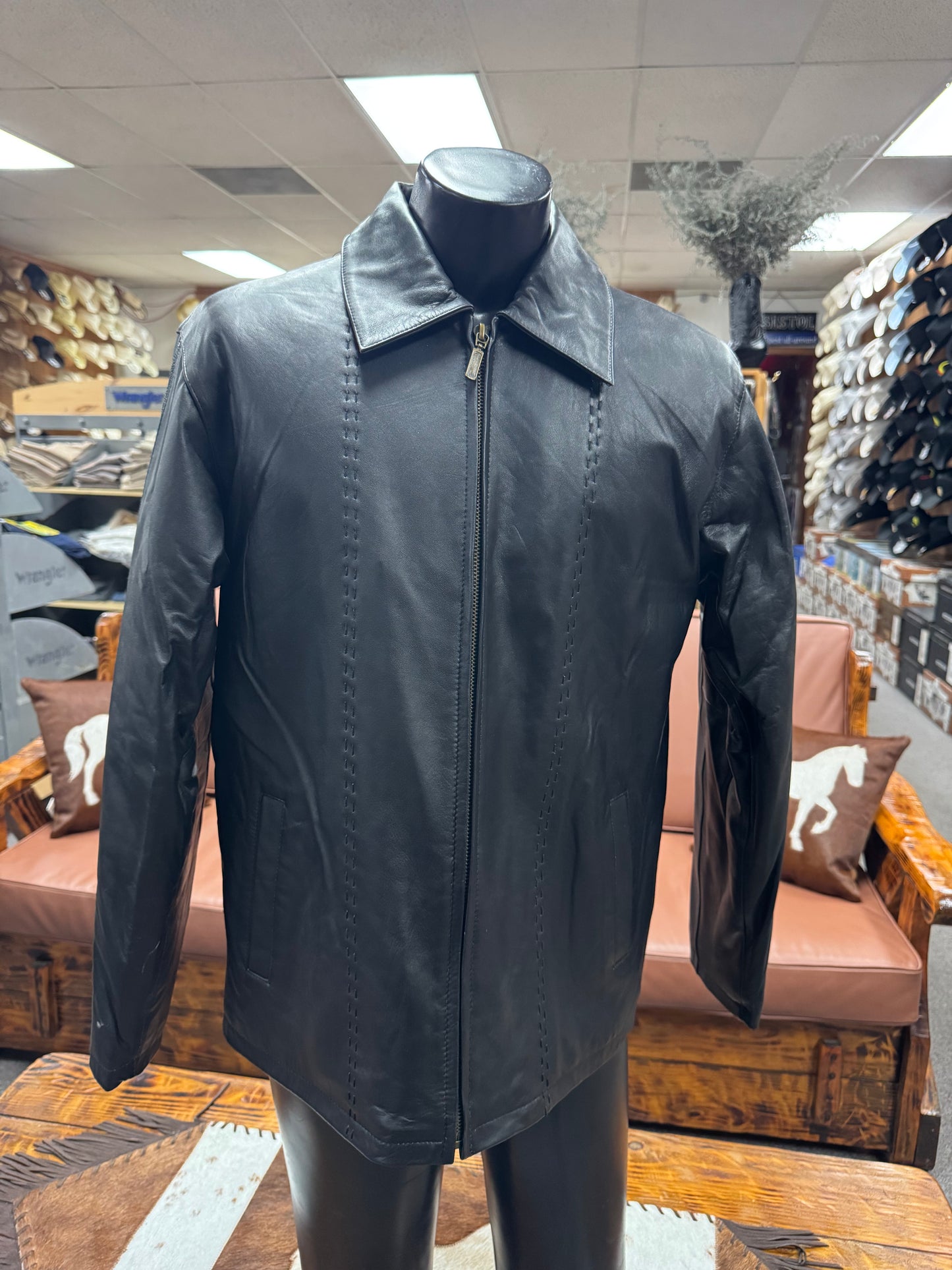 Twin Stone Stingray Leather Jacket