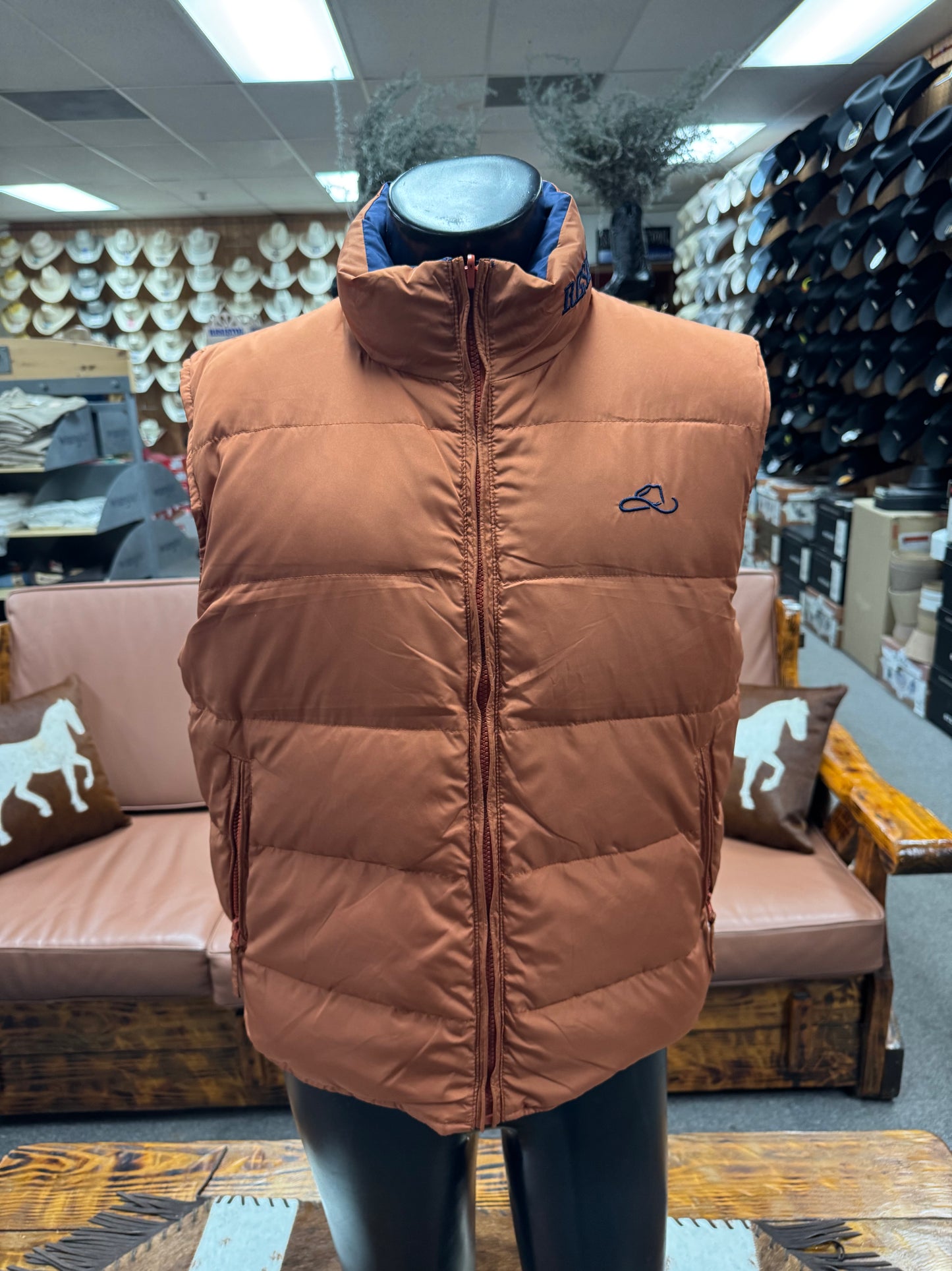 Resistol Mens Reversible Puffer Vest