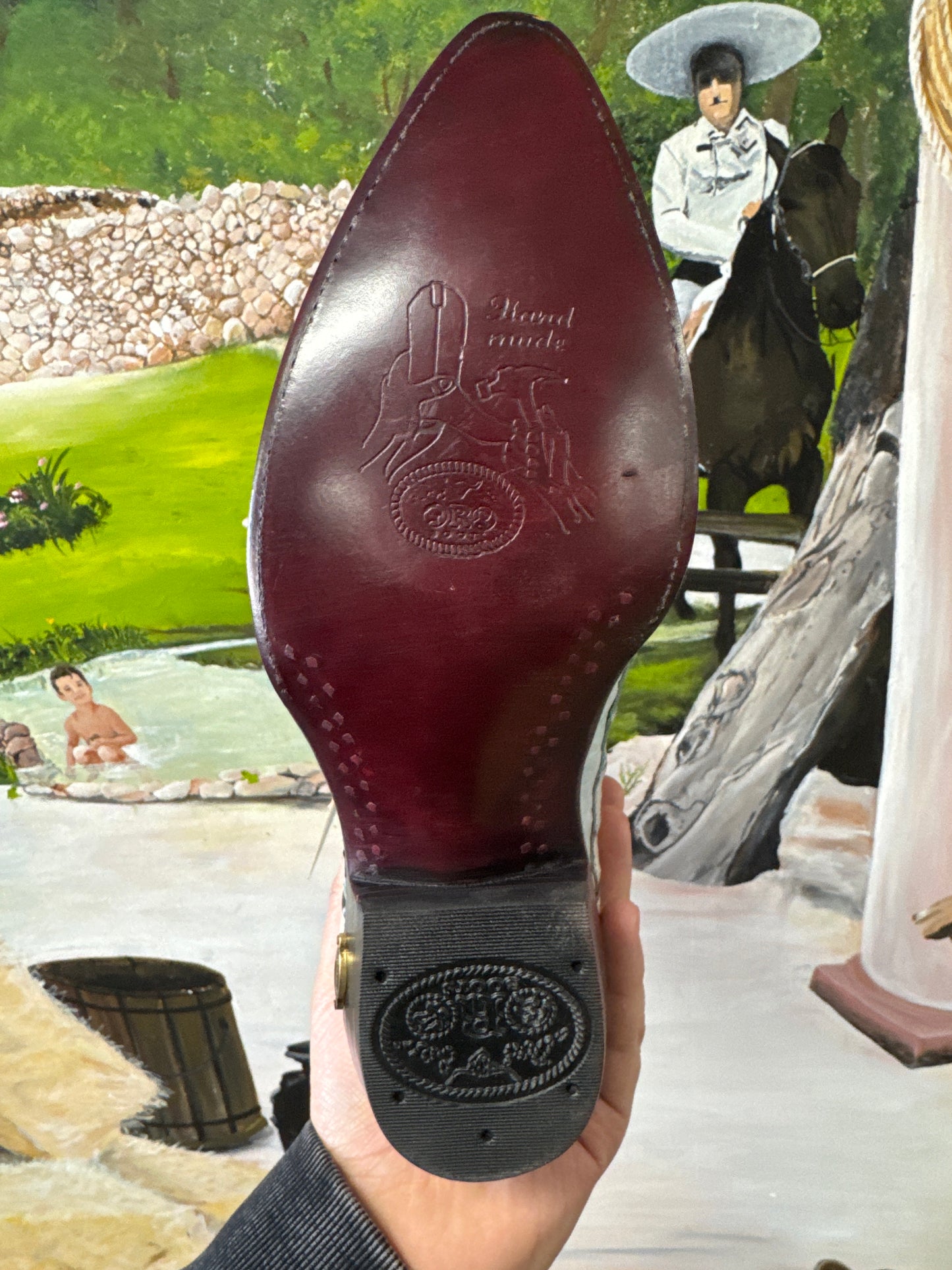 Light Blue Alligator Boots