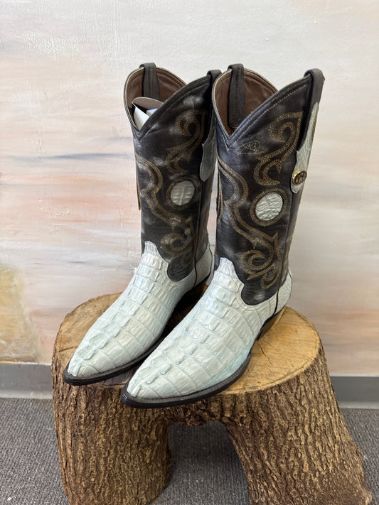 Light Blue Alligator Boots