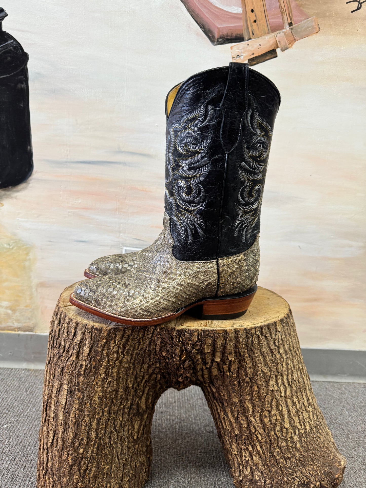 Rattle Snake Skin Cowboy Boots
