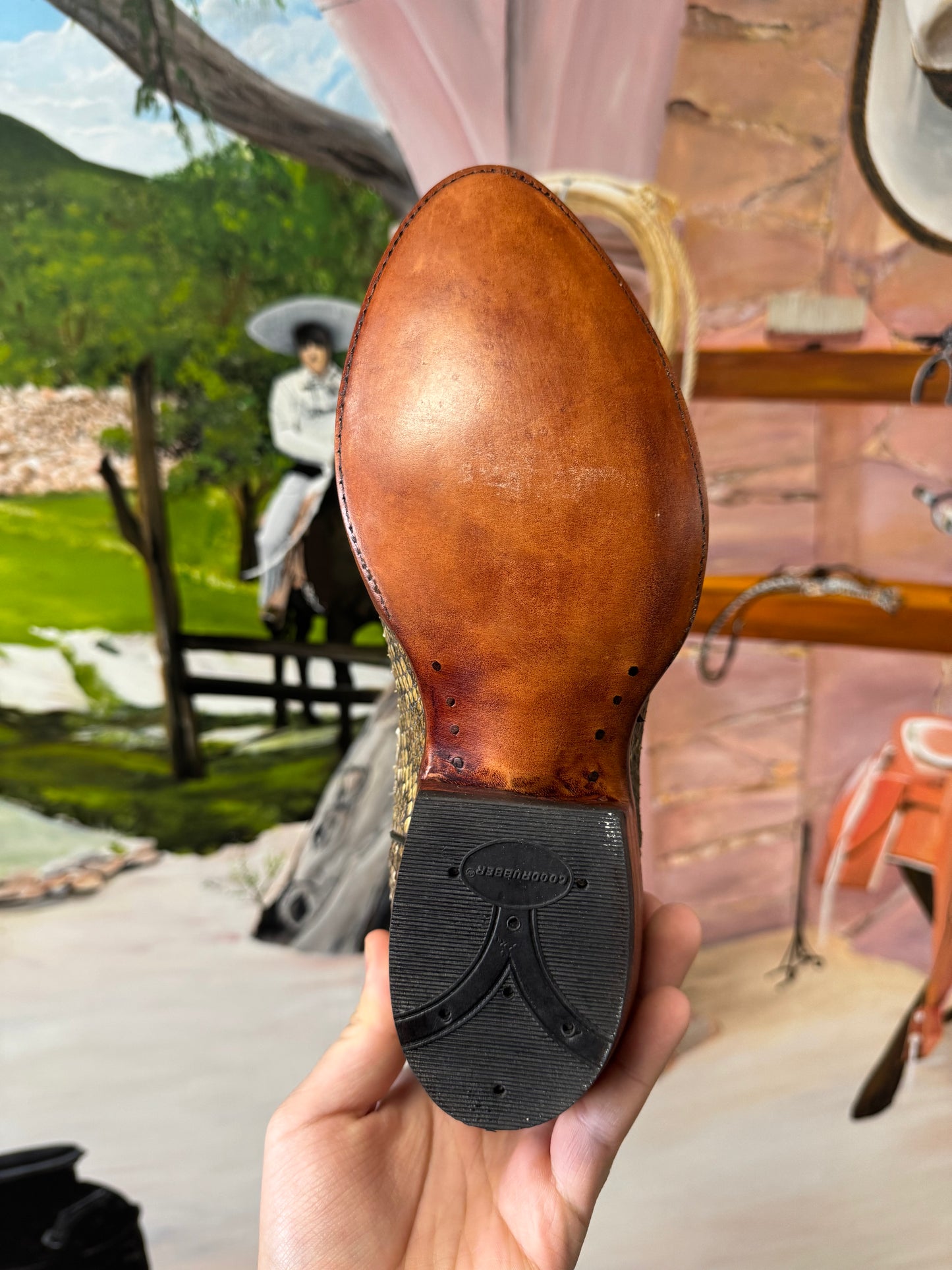 Rattle Snake Skin Cowboy Boots