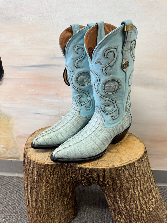 Blue Alligator Cowboy Boots