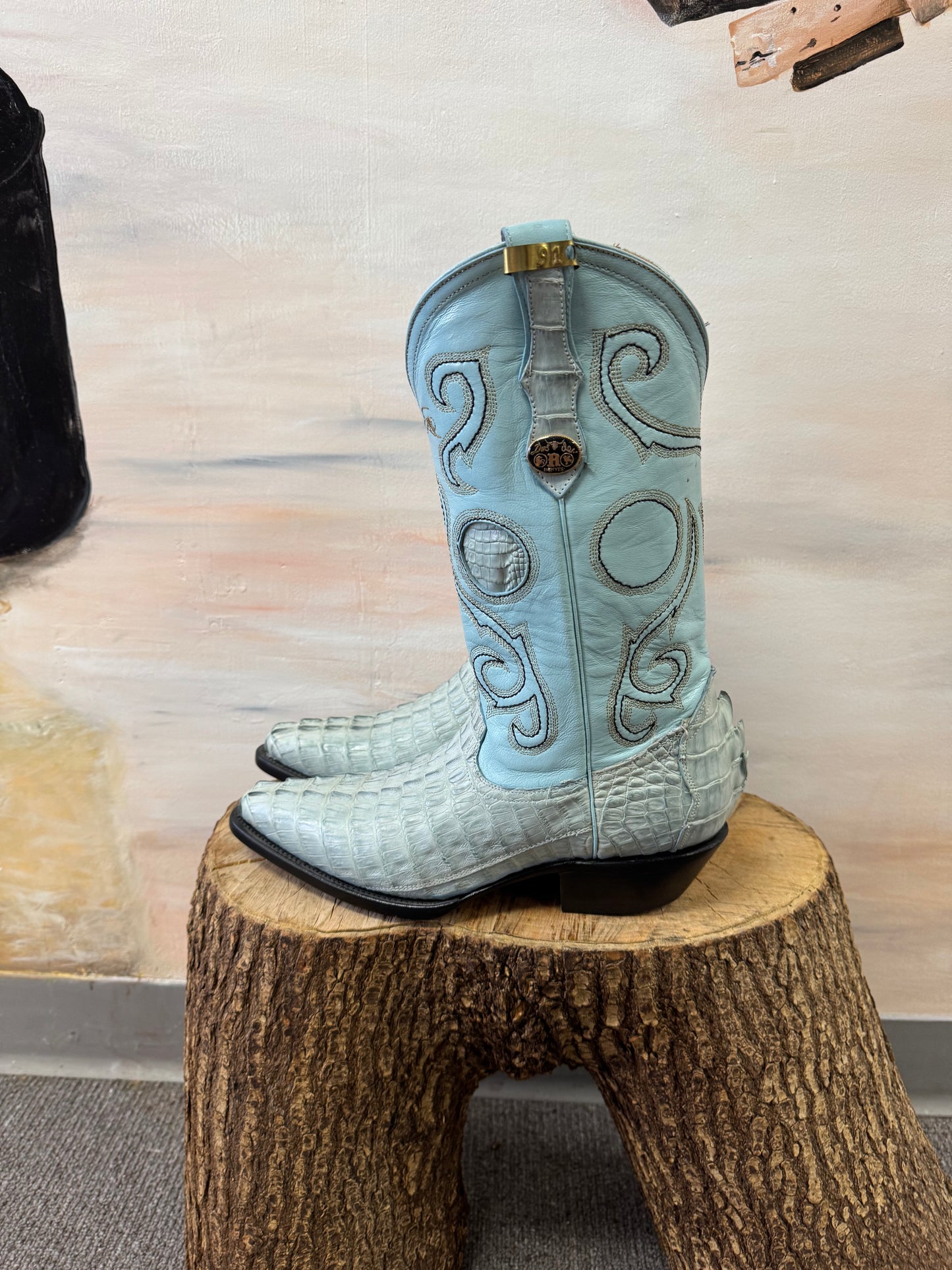 Blue Alligator Cowboy Boots