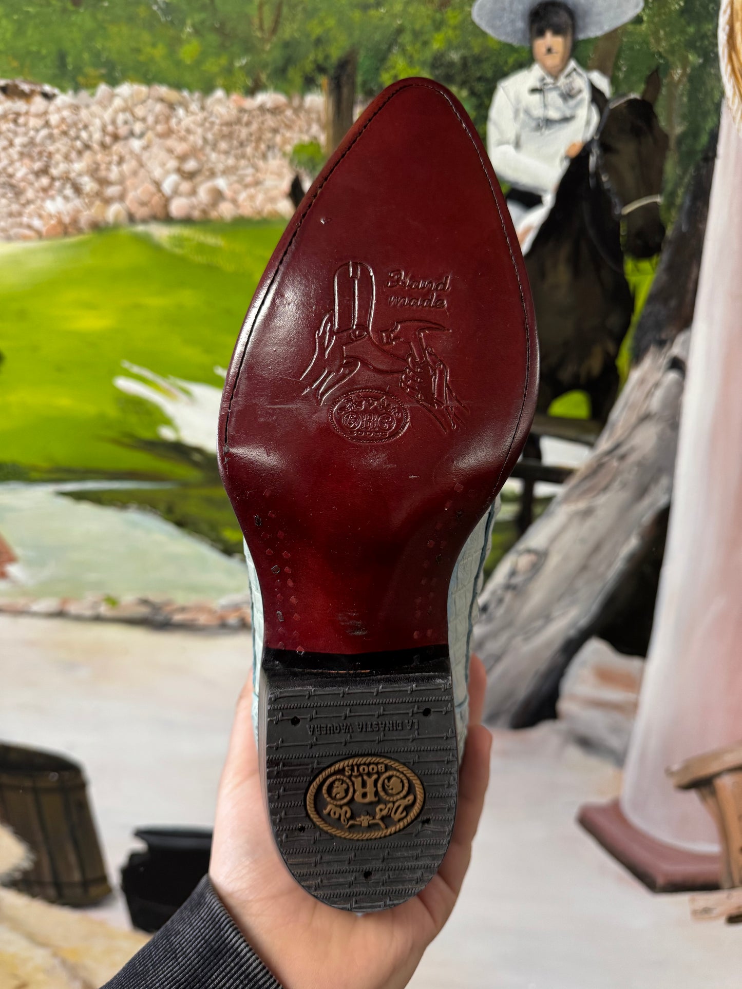 Blue Alligator Cowboy Boots
