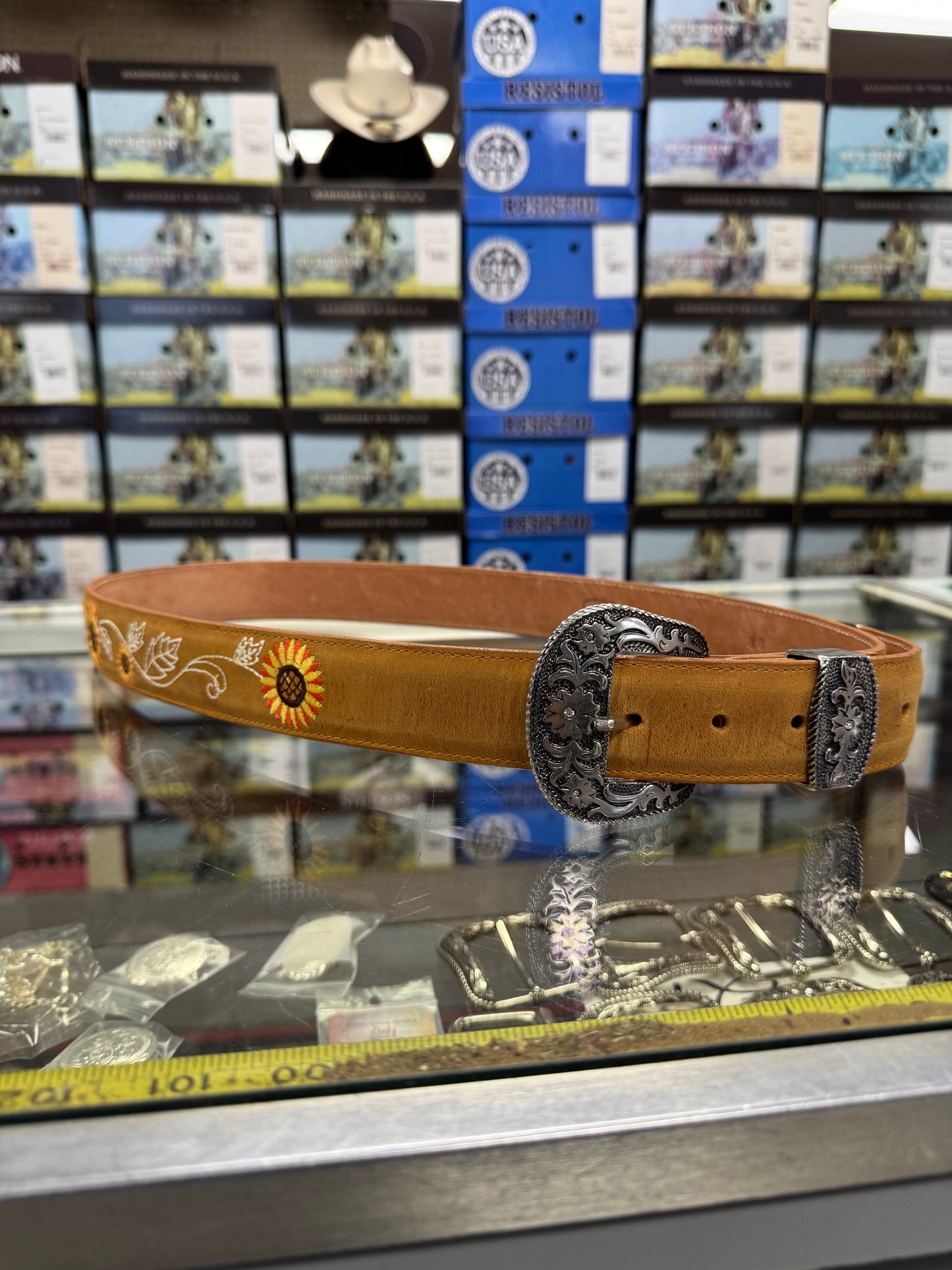 Sunflower Cowgirl Belt