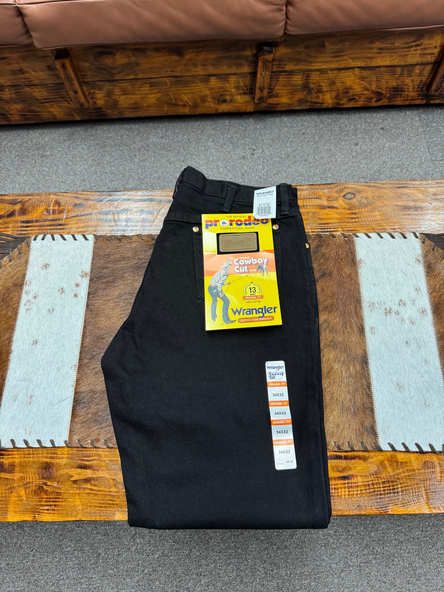 Wrangler Black Cowboy Cut Jeans