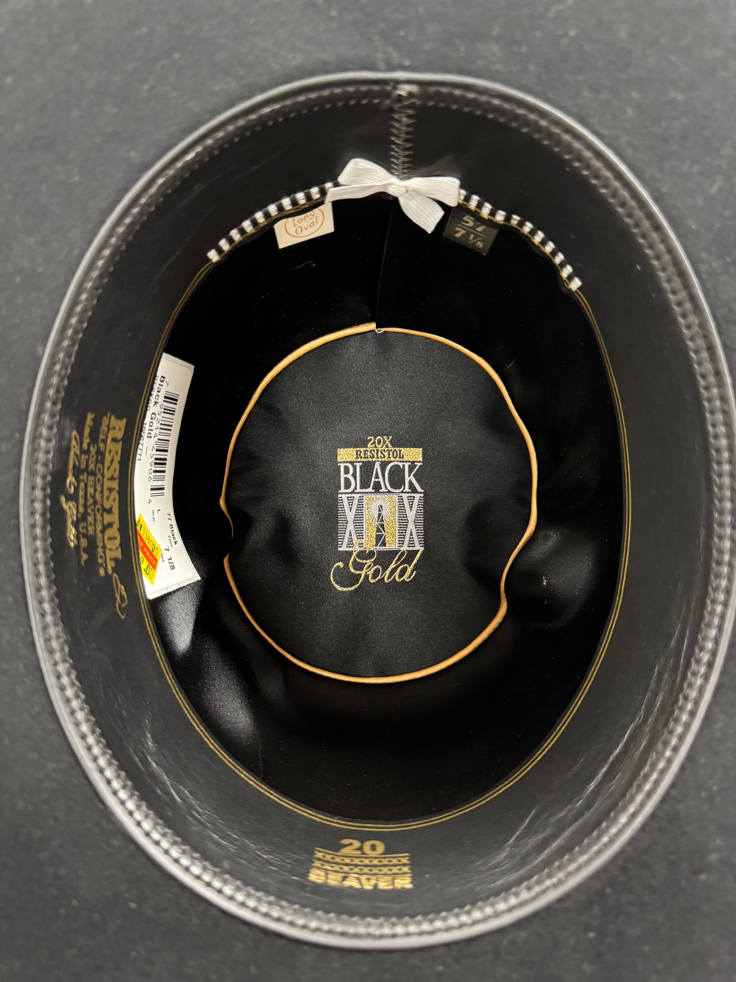 Resistol Black Gold 20X Black