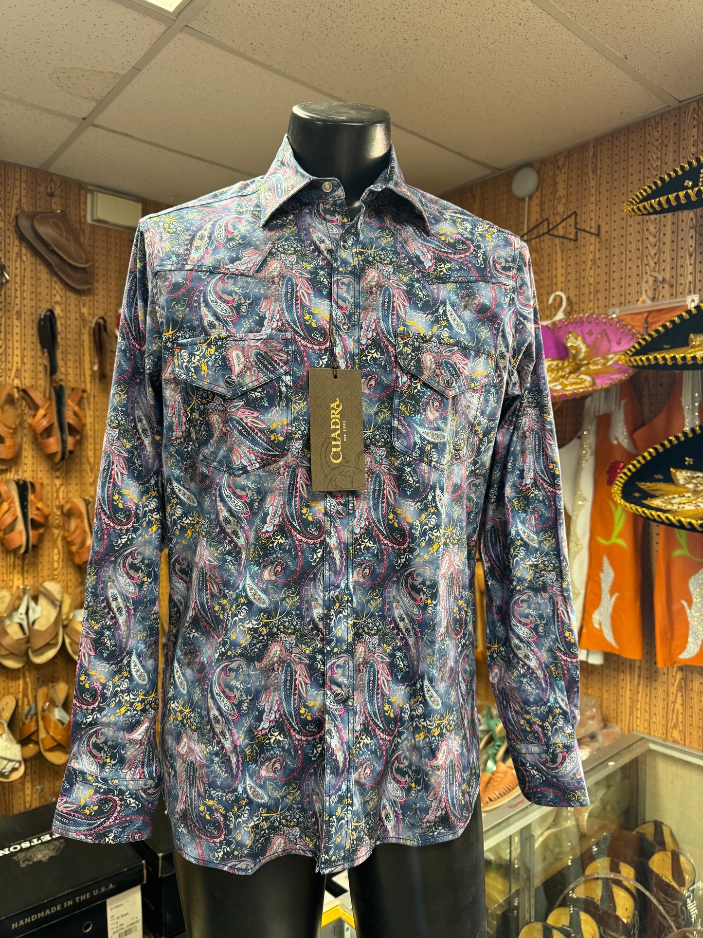 Cuadra Coral Long Sleeve Cowboy Shirt