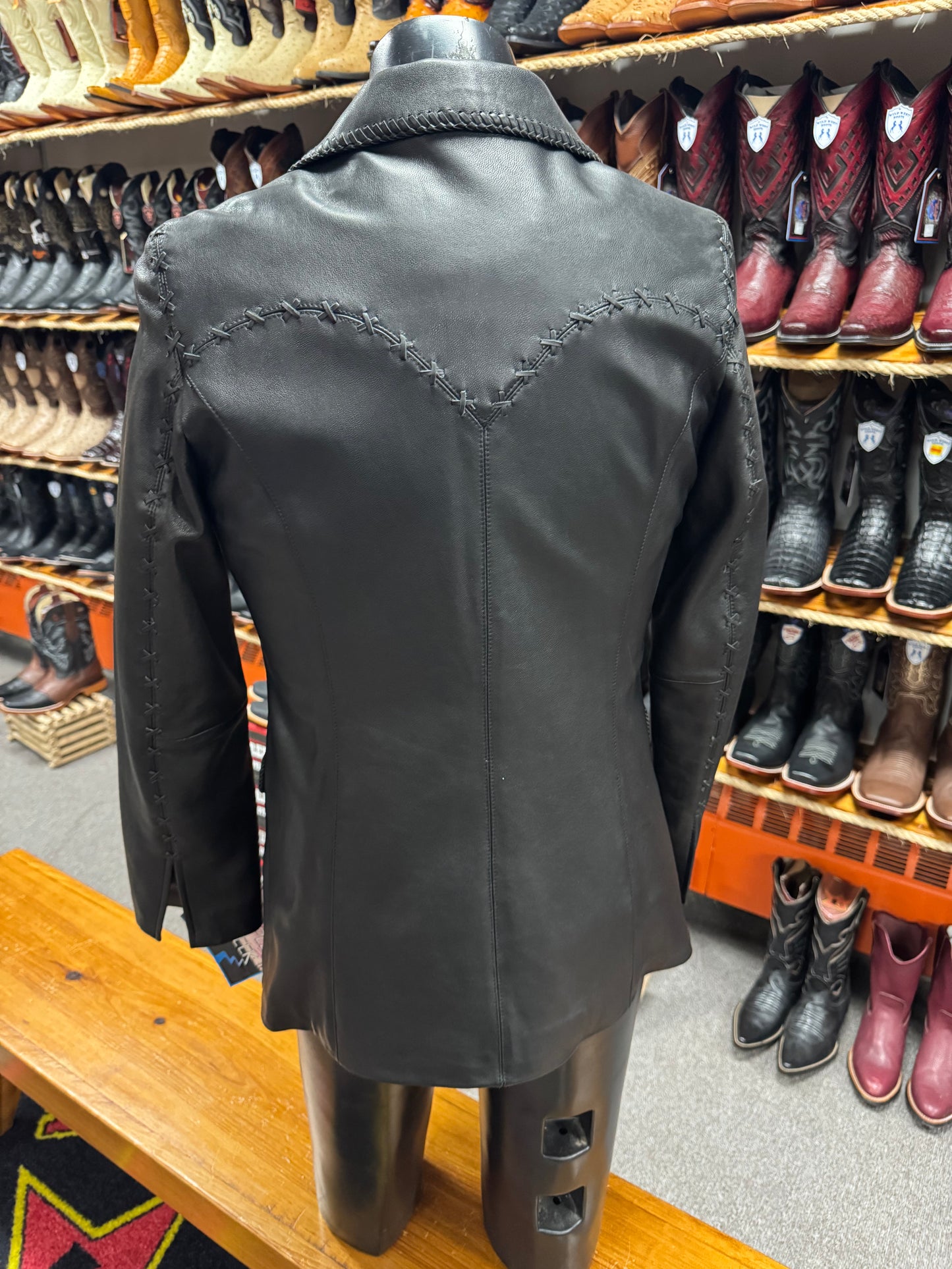 Cripple Creek Ladies Leather Blazer