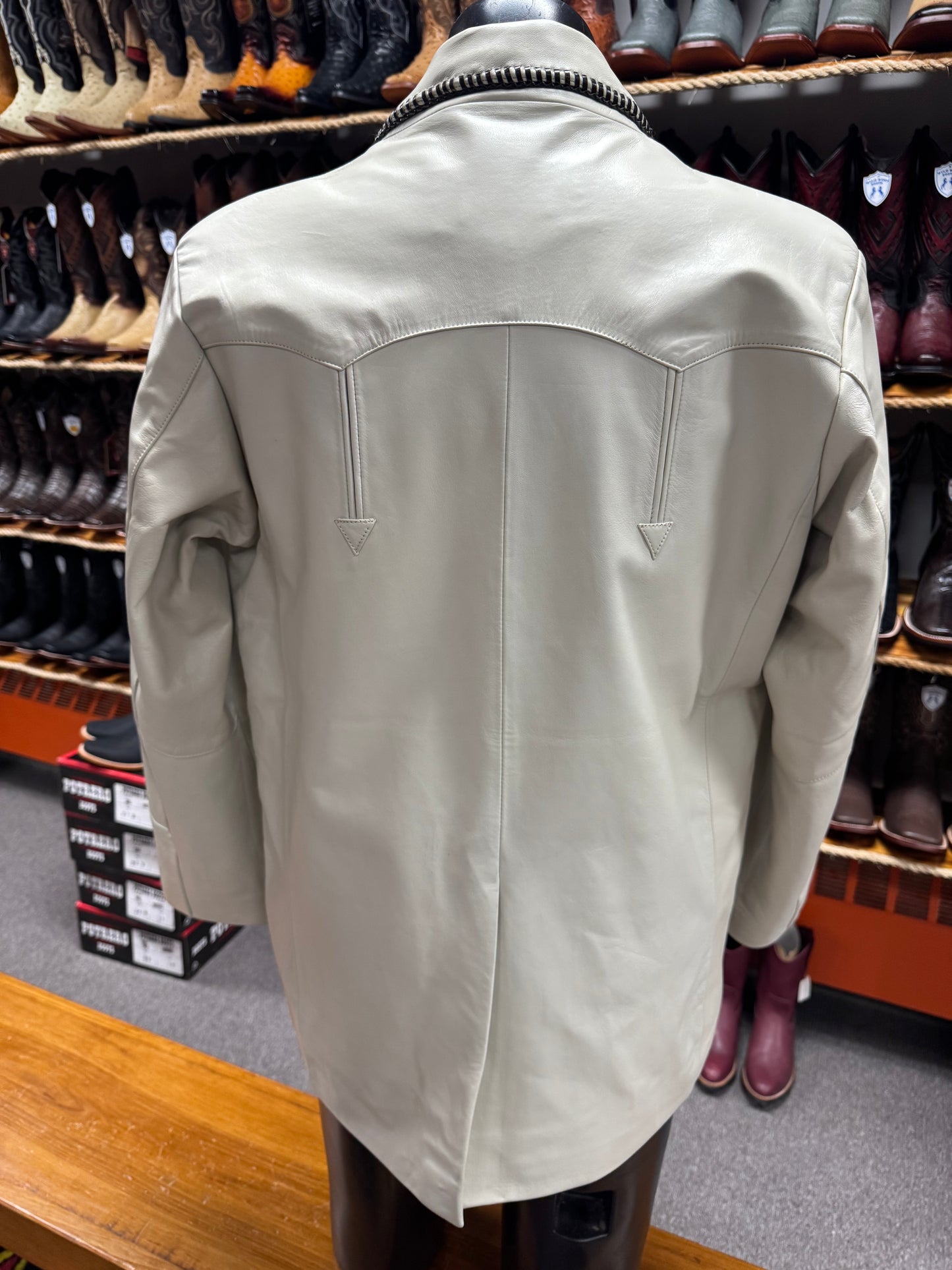 Los Altos Mens Leather Suit Jacket