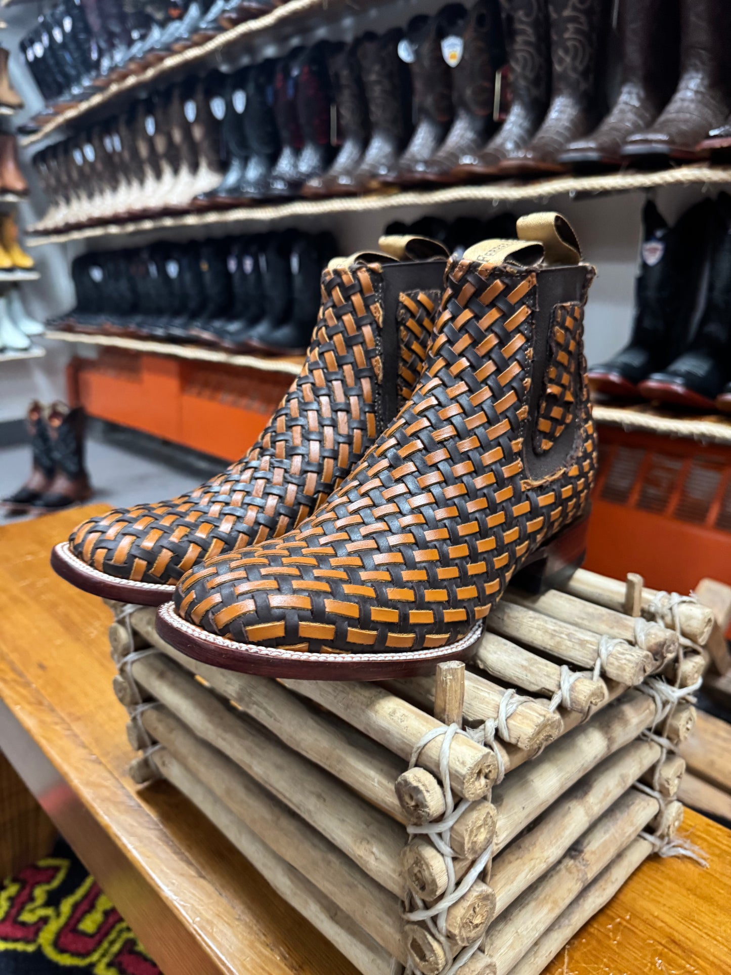 Ferrer Woven Cowboy Boots