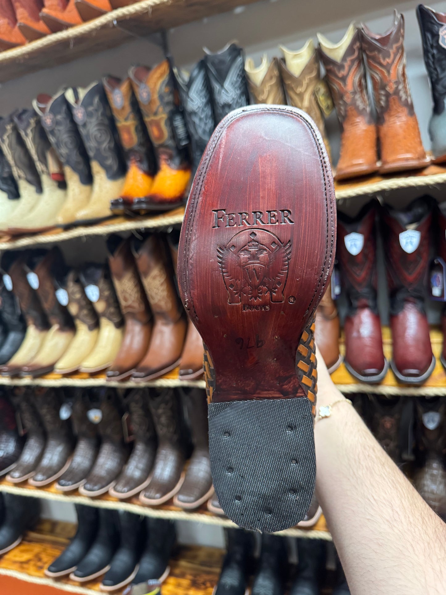 Ferrer Woven Cowboy Boots